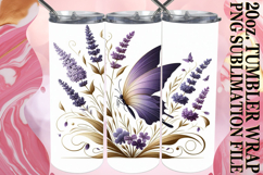 Joyful heart 20oz tumbler wrap, Flower Animals Product Image 1