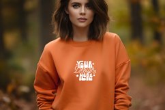 Gildan 18000 Orange Mockup, Mockup Product Image 1