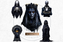 Nightmare Characters Horror &amp; Gothic Halloween Illustrations Product Image 4
