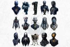 Nightmare Characters Horror &amp; Gothic Halloween Illustrations Product Image 5