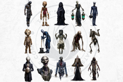 Nightmare Characters Horror &amp; Gothic Halloween Illustrations Product Image 9