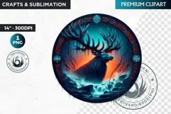 Viking Mythology Giant Clipart. Norse Jotun, celtic clipart Product Image 1