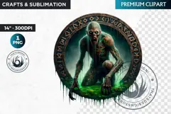 Viking Mythology Giant Clipart. Norse Jotun, celtic clipart Product Image 1