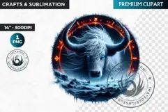 Viking Mythology Giant Clipart. Norse Jotun, celtic clipart Product Image 1