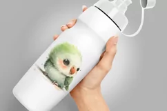 Cute Parrot Bird Baby Watercolor Handmade illustration Product Image 2