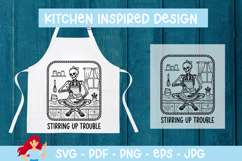 Stirring up trouble , Skeleton SVG Product Image 1