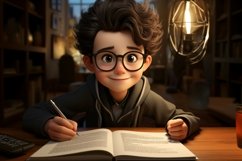 3D Character Boy psychologist with relevant environment Product Image 1