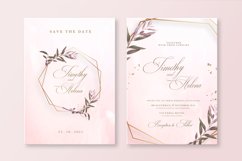 Timothy &amp; Helena - Geometric Wedding Invitation Product Image 1