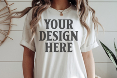 Comfort Colors 1717 White T-Shirt Mockup Product Image 1