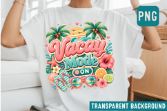 Vacay Mode On Sublimation Design,Summer Shirt Design Product Image 1