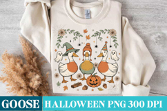 Halloween GooseDesign,Halloween Duck Goose Shirt Png Product Image 1
