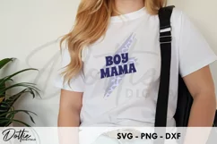 Boy Mama SVG DXF PNG Mom Lightning Bolt Animal Print Product Image 2