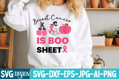 Breast Cancer is Boo Sheet SVG Cut File,Breast Cancer SVG Product Image 1