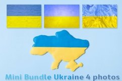 Set of 4 photos on with Ukrainian yellow-blue symbolic Product Image 1