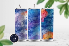 Marble Alcohol Ink Seamless Emerald Texture Digital Paper Product Image 2