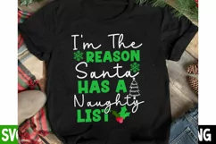 I'm the reason Santa has a Naughty list SVG Cut Files Product Image 2