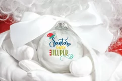 Christmas SVG Cut File - Santa's Little Helper SVG File Product Image 3