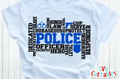 Police SVG | Police Word Art | Shirt Design Product Image 1