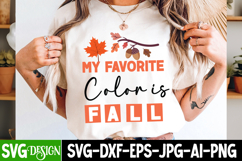 My Favorte Color is Fall SVG ,Fall SVG,Fall Sublimation PNG Product Image 3
