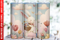 Easter Bunny Tumbler Wrap | 20oz Straight &amp; Tapered Tumbler Product Image 1