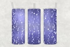 Blue Purples Glowing Glitter Tumbler Wrap Sublimation Product Image 1