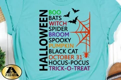 Halloween SVG PNG EPS DXF Halloween Word Art SVG Spooky SVG Product Image 3