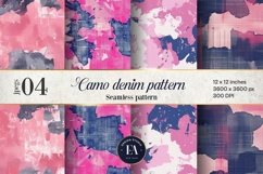 Camo Denim Texture, Camo Jeans pattern Product Image 1