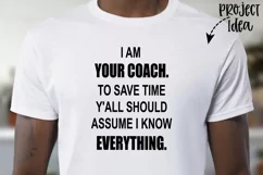 funny coach gift, coach sign, coach decal, funny coach shirt Product Image 2