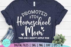 Promoted to Homeschool Mom SVG, Funny Mom SVG, Homeschool Product Image 1