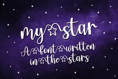 My Star - a font written in the stars - Free Font Of The Week Product Image 1