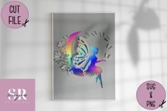 3D Fairy| Paper cutting | pop up Fairy SVG Product Image 2