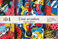 Pop Art Digital Paper |Comic Book Background Product Image 1