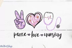 Peace Love Nursing png | Home png | Sublimation Product Image 1