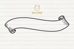 Ribbon Banner Roses SVG, Valentine Ribbon Border SVG, Weddin Product Image 4