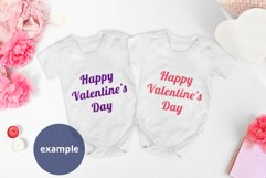 Valentine's day 2 Baby bodysuits Mockup PSD, bodysuit mockup Product Image 3