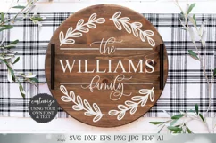 Family Last Name SVG | Farmhouse Wreath Sign SVG Product Image 4