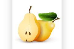 Pears isolated on white background Product Image 1