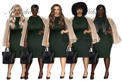 Curvy girls clipart, curvy woman clipart, casual clipart, Product Image 4