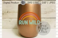 Run Wild, Free Spirit, Retro Rainbow, Stay Wild SVG PNG JPG Product Image 4
