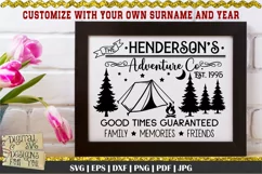 Adventure Co. | Tent SVG | Camp sign SVG| Camping SVG Product Image 1