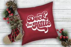 Deck the Halls Retro Christmas SVG - PNG, DXF, SVG, EPS Product Image 6