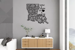 Louisiana Mandala SVG File - Home is Where the Heart Is SVG Product Image 3