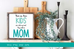 Mother's Day SVG, Kids call me Mom SVG, Glowforge SVG, SVG Product Image 1