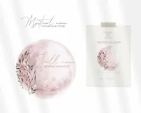 Watercolor floral moon phases clipart Product Image 2