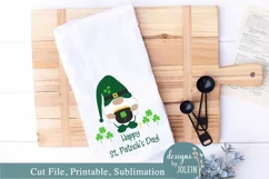 St. Patrick's Day Gnome SVG, png, eps, sublimation, print Product Image 4