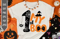 My 1st Boo Svg. Baby's First Halloween Svg Product Image 1