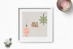 Vintage Christmas clipart | Cozy Holiday clipart ornaments Product Image 2