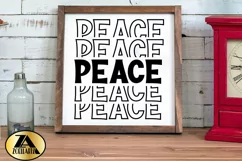 Christmas SVG PNG EPS DXF Peace SVG Cutting Printing File Product Image 2