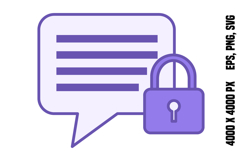 Colored Private Message Icon Product Image 1