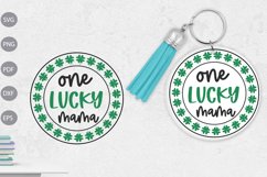 One Lucky Mama Keychain SVG Design Product Image 1